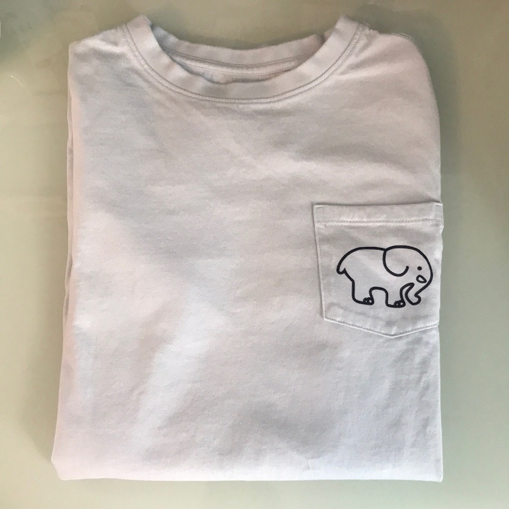 pale blue long sleeve ivory ella shirt